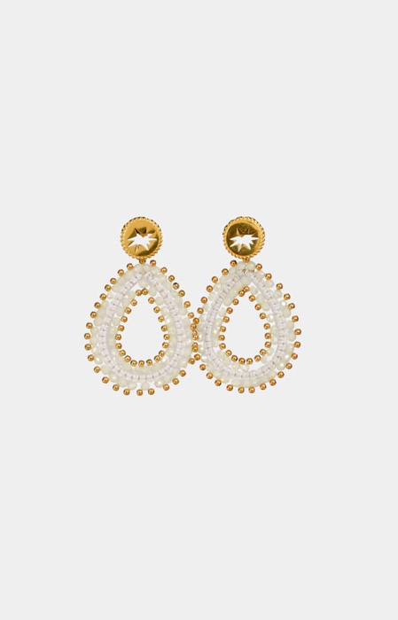 Aimee earrings white