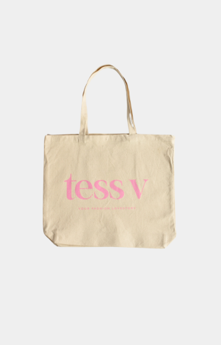Tess V canvas bag cream
