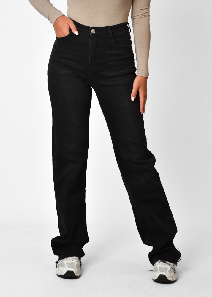 Straight leg stretch black