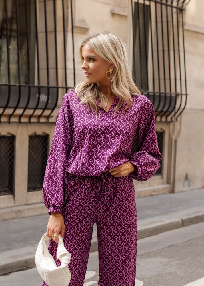 Abby blouse purple