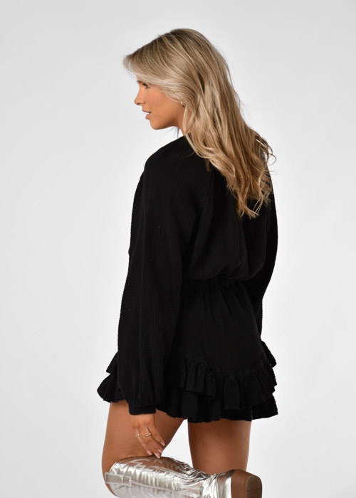 Anne playsuit black