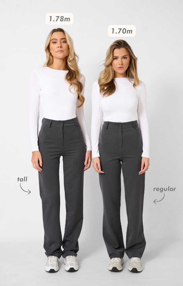 Romy trousers tall dark grey