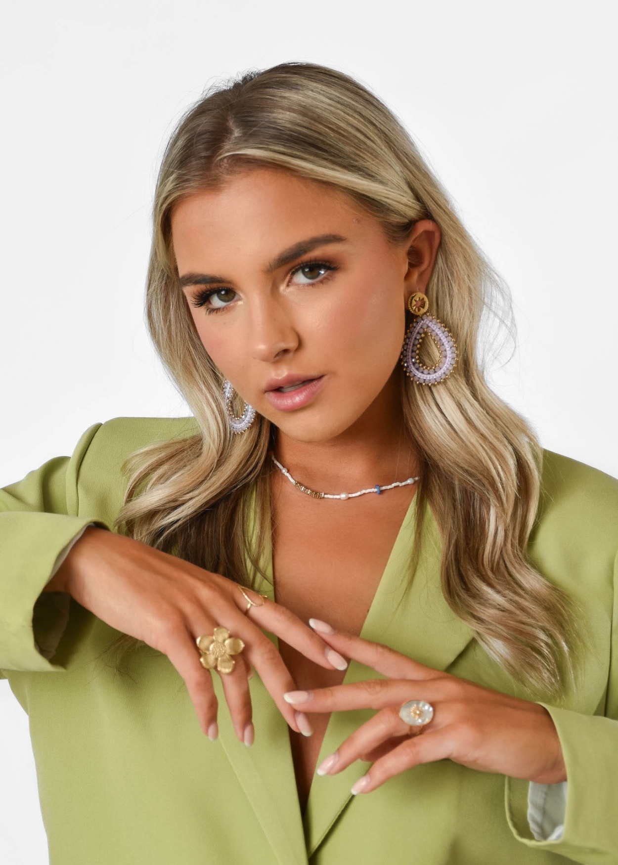 Aimee earrings lilac