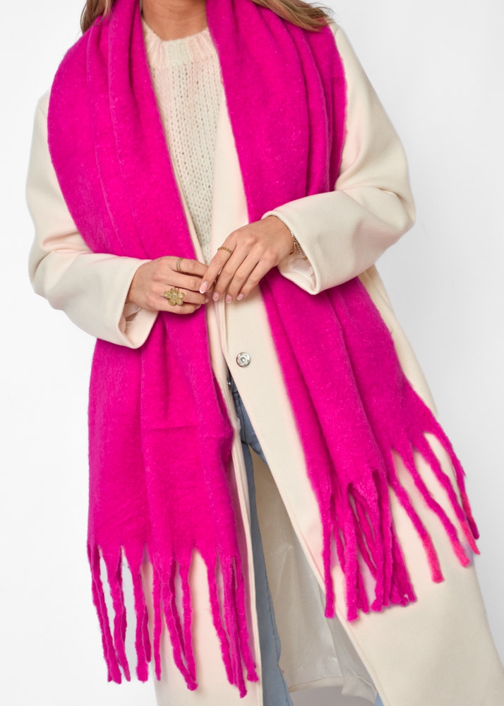 Amber scarf fuchsia