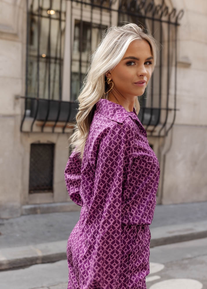 Abby blouse purple