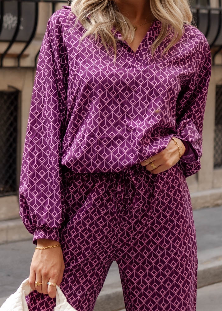 Abby blouse purple