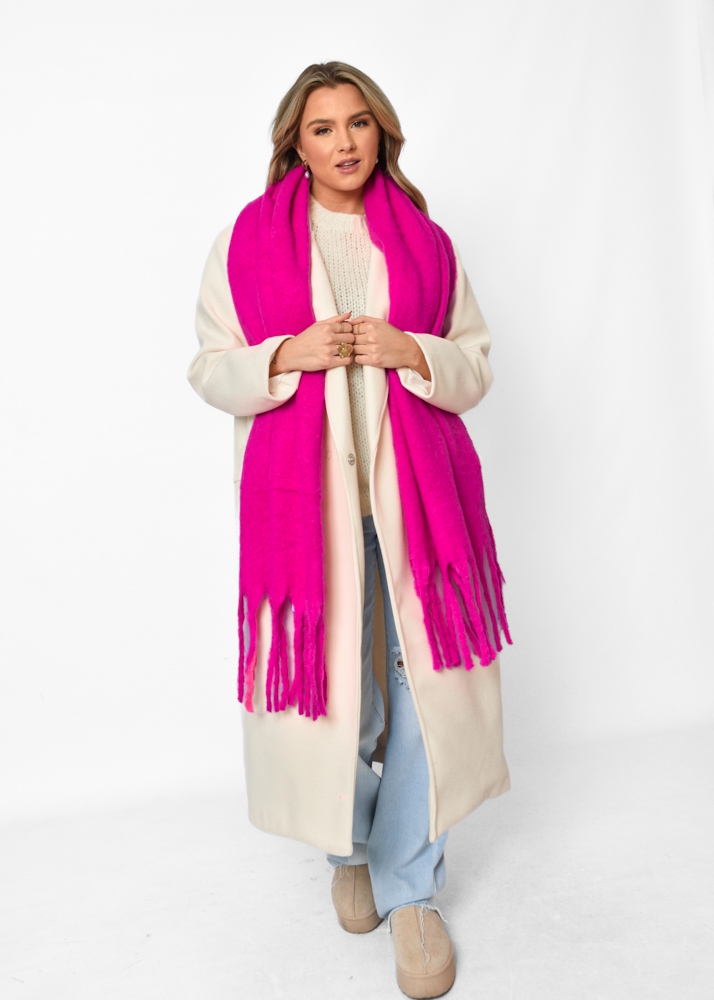 Amber scarf fuchsia