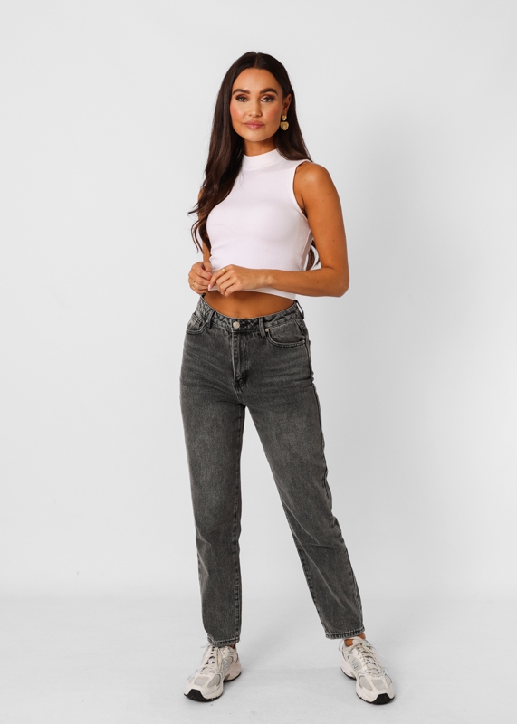 Mom jeans gray